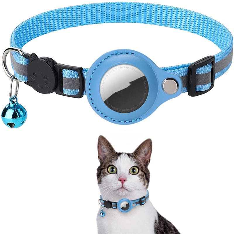 Reflective AirTag Cat Collar with Breakaway Buckle - Image 7