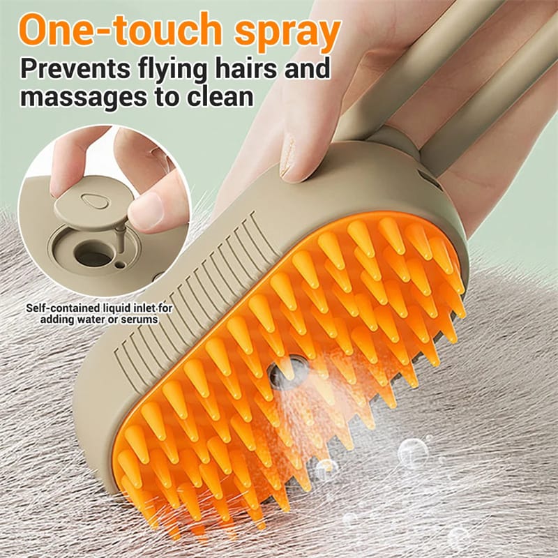 3-in-1 Pet Steam Brush for Cats & Dogs - Image 3