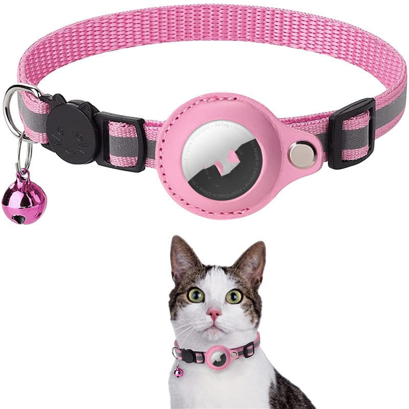 Reflective AirTag Cat Collar with Breakaway Buckle - Image 8