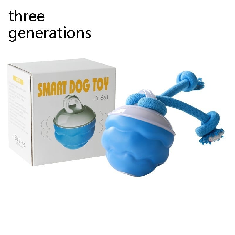 Interactive Rolling Dog Ball with Rope - Image 2