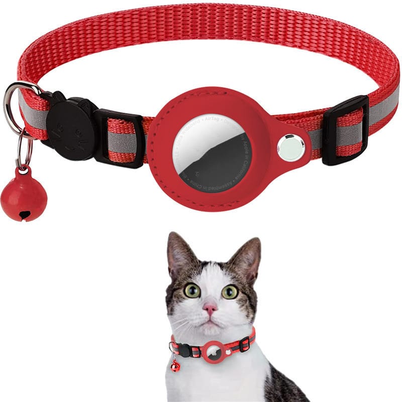 Reflective AirTag Cat Collar with Breakaway Buckle - Image 10