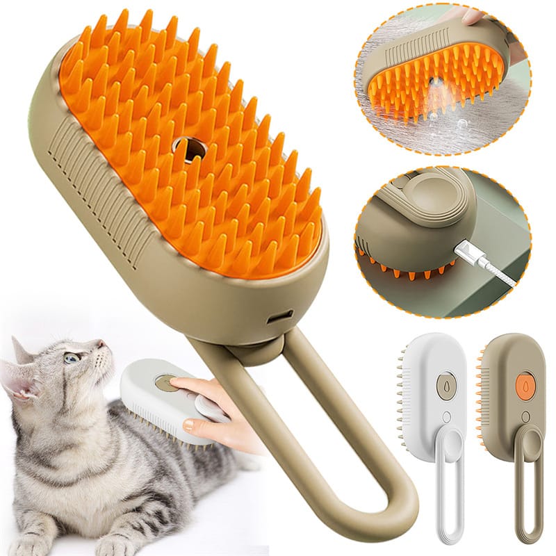 3-in-1 Pet Steam Brush for Cats & Dogs - Image 5