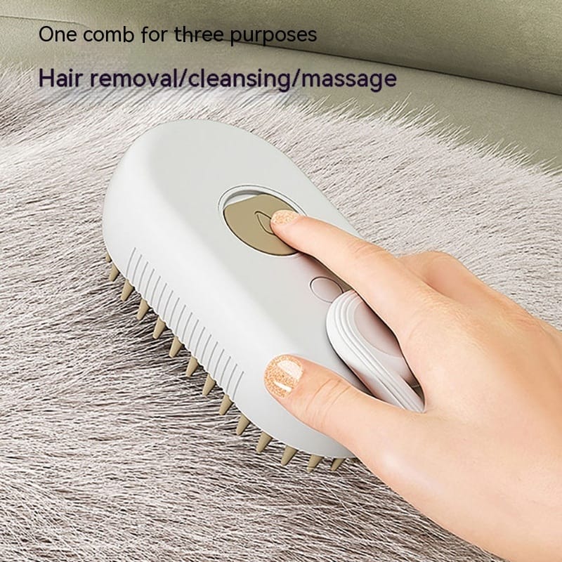 3-in-1 Pet Steam Brush for Cats & Dogs - Image 2