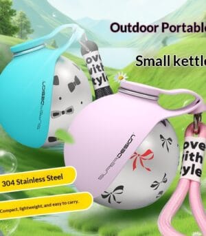 portable dog water bottle with carry strap